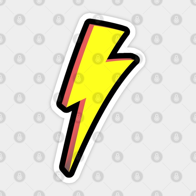 Cartoon Lightning Bolt Sticker by McNutt